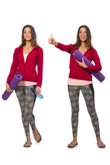 Fototapeta premium Concept of healthy lifestyle in set