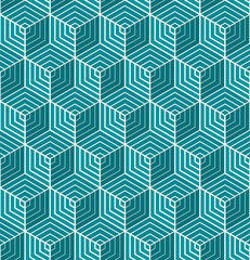 optical illusion cube pattern.