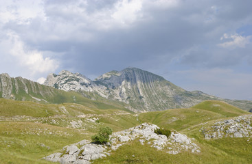 View of the Prutash mountain in Durmitor national park, Montenegro.