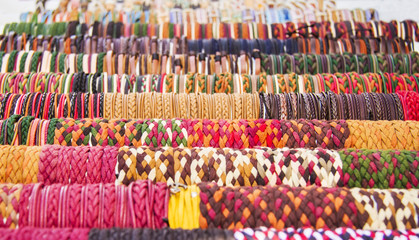 Rows Of Colorful Bracelets