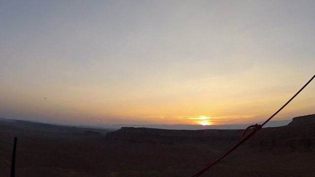Sunset dark night ultralite flight back home HD 047