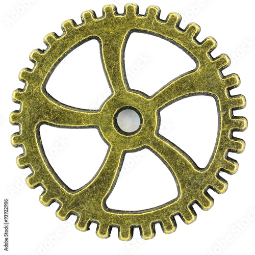 "gears isolated on a white background." Stock photo and royalty-free