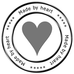 Emblem "Made by heart"