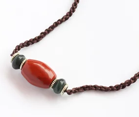 Fotobehang South red agate necklace © clearjade