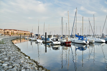 Fototapeta na wymiar Boltenhagen - Yachthafen Weiße Wiek