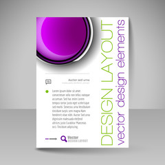 Site layout for design - flyer