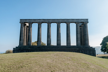 Fototapeta na wymiar National Monument of Scotland auf Dalton Hill