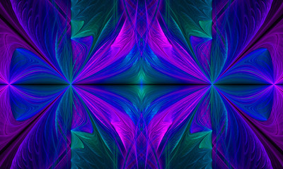 Fractal art background for creative design. Decoration for wallpaper desktop, poster, cover booklet. Abstract texture. Psychedelic. Print for clothes, t-shirt.