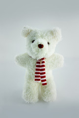 white doll bear