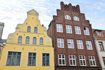 Fototapeta premium historische Bürgerhäuser in der Hansestadt Wismar