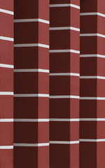 Red columns background, architectural abstract photo