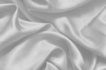 Obraz premium Texture white satin, silk background