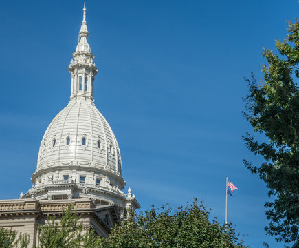 Michigan State Capitol Building In Lansing