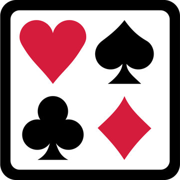 Poker gambling icons