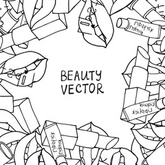 Makeup products. Cosmetics.