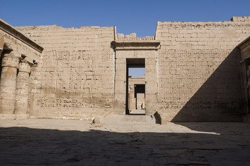 Il tempio di Ramses III, Medinet Habu, Luxor, Egitto
