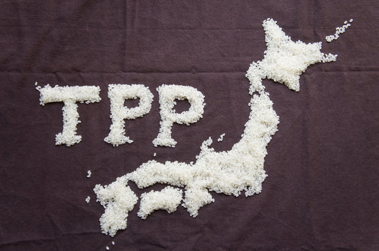 TPPと米の日本地図