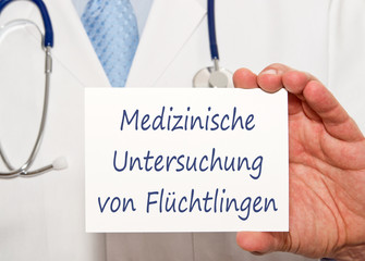 Medizinische Untersuchung von Flüchtlingen