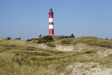 Amrum (Deutschland) - Leuchtturm auf einer Sanddüne