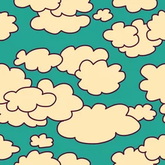 Meubelstickers Sky and clouds seamless pattern background © Chief Crow