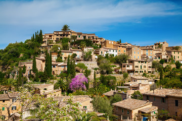 cozy village Deia on the hill