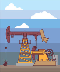 Oil Pumping Rig