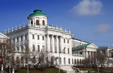 Fototapeta na wymiar Pashkov House on Vagankovsky Hill, Moscow, Russia