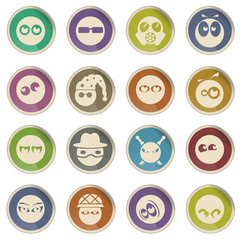 Emotions and glances icons