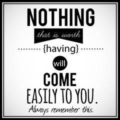 Inspirational VECTOR quotation.