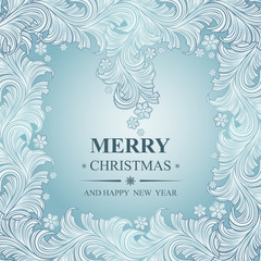 Poster Merry Christmas and Happy New Year