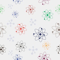 illustration with education elements background