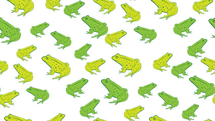 Vector seamless background of frogs. The pattern of the frogs is great for printing.