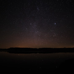 Milky Way Galaxy in the background of the brightest stars 