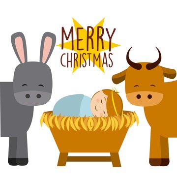 Christmas manger characters