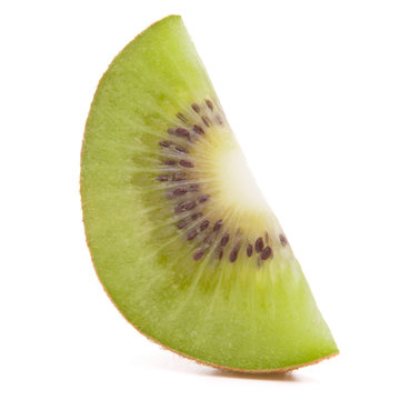 Sliced kiwi fruit segment