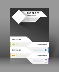 abstract poster design template