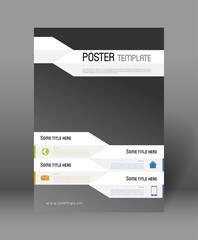 abstract poster design template
