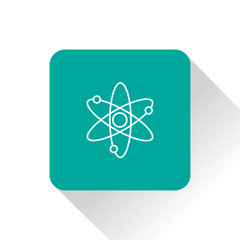 Atom sign vector icon