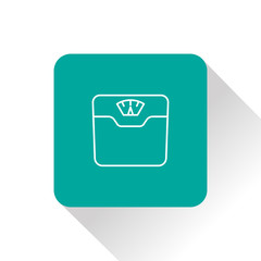 Vector bathroom weight scale icon