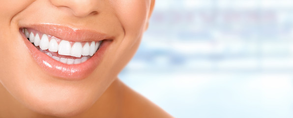 Obraz premium Beautiful woman teeth.