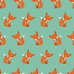 Graphically foxes pattern 