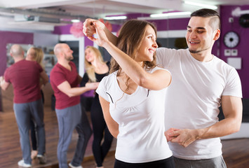people having dancing class
