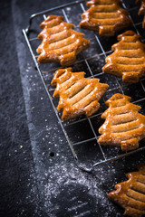 Christmas tree shape cookies