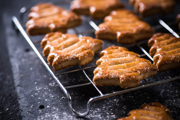 Christmas tree shape cookies