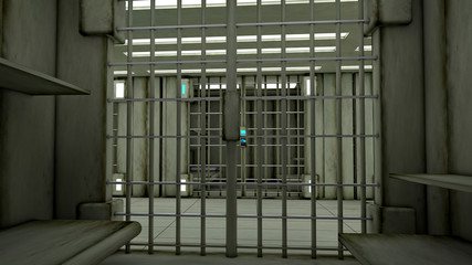 3d interior jail