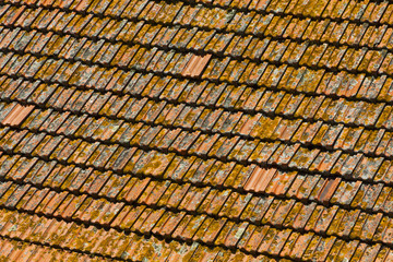Orange tile rooftops in Porto old town, Portugal