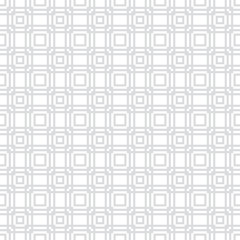 Square seamless pattern. Monochrome graphic ornament