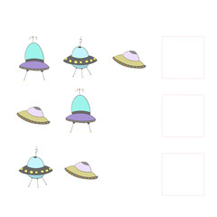 Educational game draw the missing vector 