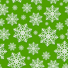 Naklejka na ściany i meble Abstract Christmas and New Year Seamless Pattern Background. Vec