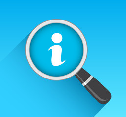 Information Icon Magnifying Glass